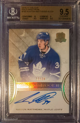 AUSTON MATTHEWS 2016-17 UD THE CUP ROOKIE AUTO GOLD SPECTRUM #180 RC /24 BGS 9.5/10 LEAFS